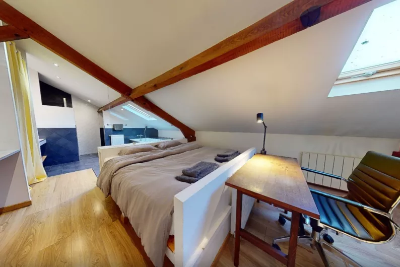 Catégorie "Beta" : Studio avec salle de bain et WC privés (chambres : A, G & H)