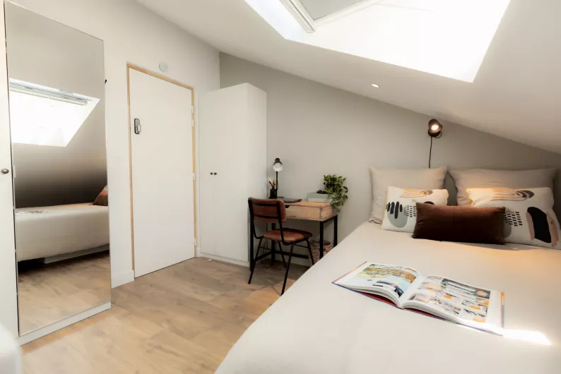 Room with private bathroom